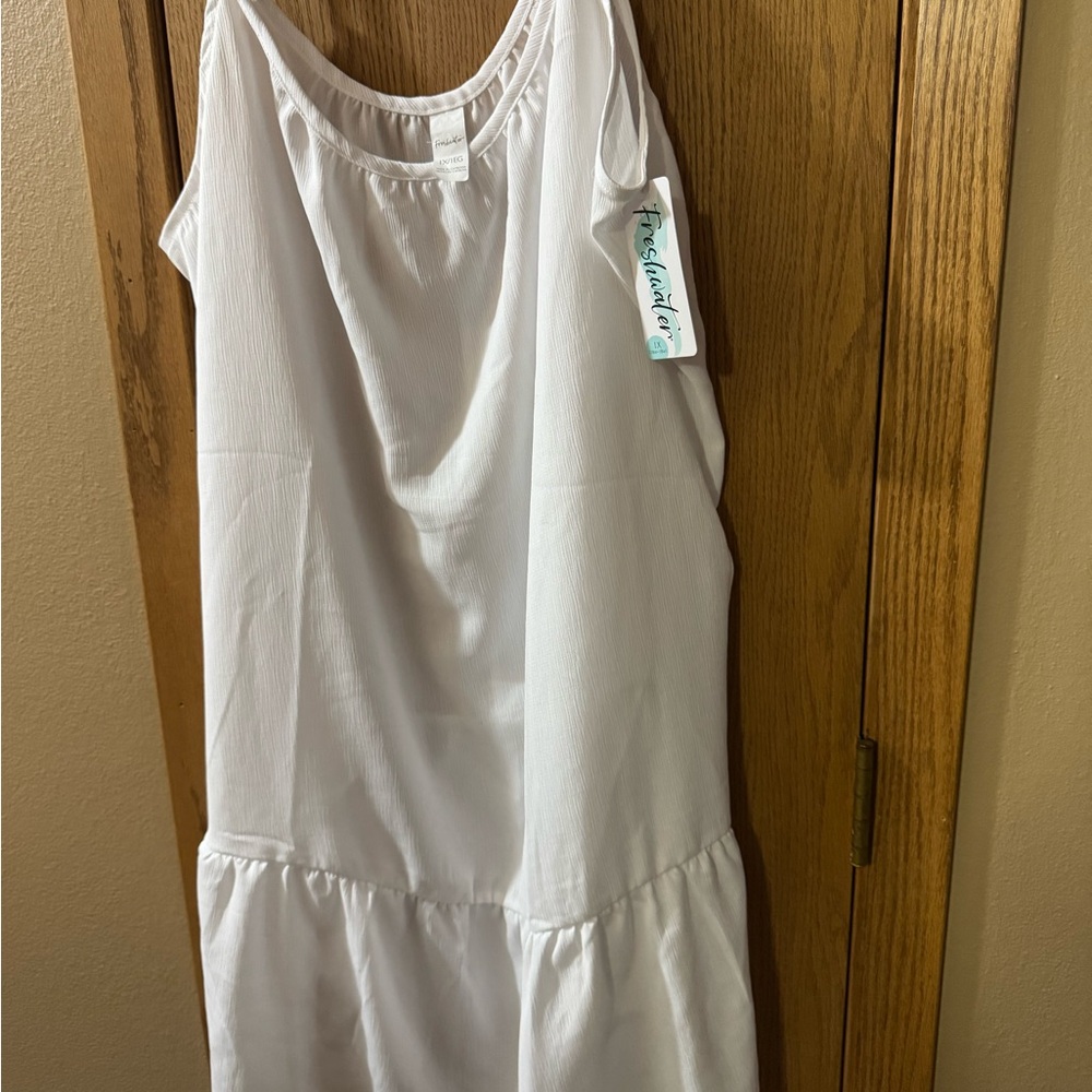White Women’s Swim Coverup Dress